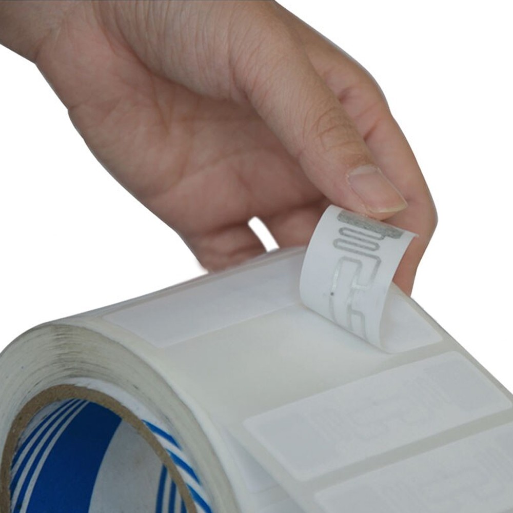 Eticheta UHF RFID autoadeziva 73.5x21 mm, cu Chip, transfer termic, anti-metal, raza 15 m - imagine 7